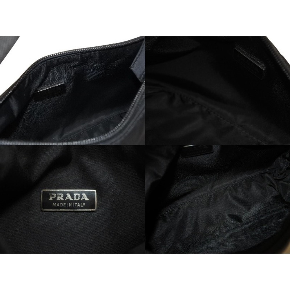 Prada Hobo handbag One Shoulder Hobo bag triangle logo black - Picture 8 of 8